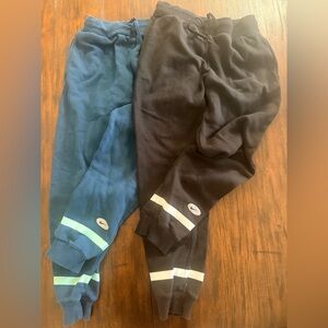 Nike Kids' Joggers - Blue and Black with Stripes